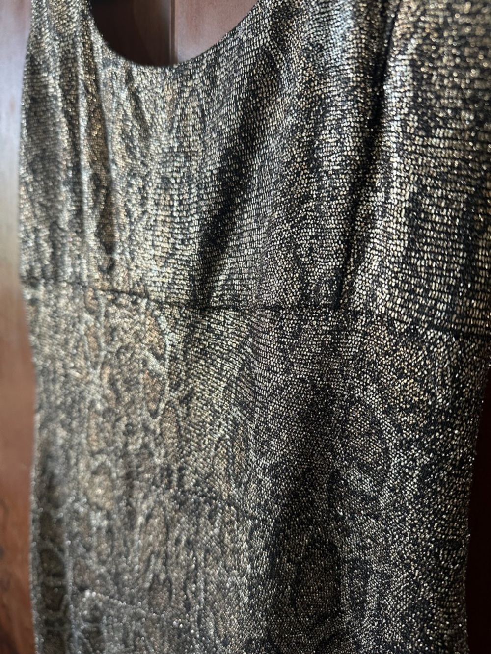 Shimmer Snake Print Mini Party Dress - Picture 6 of 16